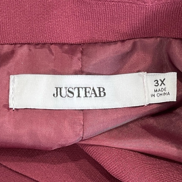 JustFab size 3X two way convertible zip one button blazer - Picture 3 of 16